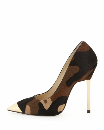 Michael Michael Kors Women's Zady Pump Printed Hair-Calf Heel Duffle, Size:8 M - Bild 2 von 3