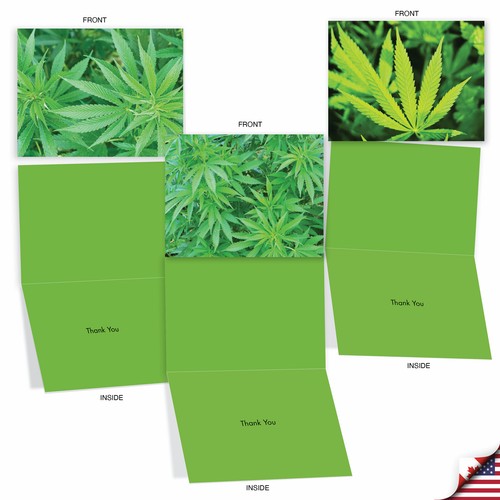 10 Assorted Thank You Note Cards with Envelopes - HIGH NOTES M2059 - Picture 5 of 6