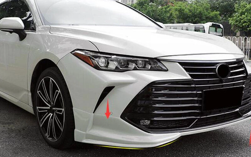 Protector labial divisor parachoques delantero blanco perla para Toyota Avalon 2019-2022 2 piezas Foto 4 de 4