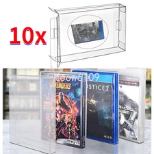 10x Box Protectors Clear Cases For PS3 PS4 Video Games Custom Playstation 3/4 US