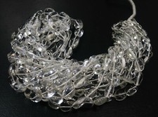 1 Strand Natural White Amethyst Nugget Smooth 4x6-9x15mm Gemstone Beads 18"Inch