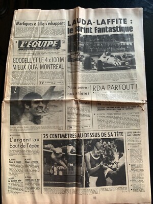 L'Equipe Journal 03/09/1976 BOXBERGER , GUY DRUT , HIDALGO