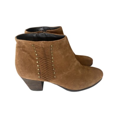 Franco Fortini Nicolette brown suede leather ankle boots size