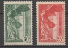 France 1937 Yvert 354-355 National Museum MH
