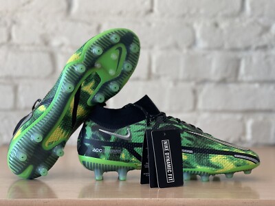 Size 10 - Nike Phantom GT 2 Elite DF SW AG Pro Black Green for