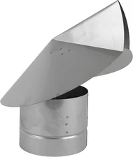 Wind Directional Chimney Cap (Stainless Steel, 6 Inch)