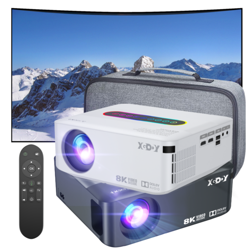 XGODY 8K Native 1080P HD Projector with 5G Wifi Bluetooth Home Theater HDMI USB - Picture 1 of 16