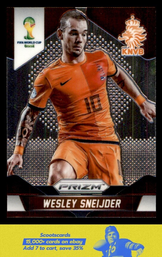 Wesley Sneijder 2014 Panini Prizm 99枚限定 2014 Panini Prizm FIFA World Cup Brazil Wesley Sneijder #33