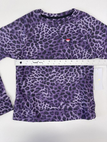 Spiritual Gangster Girls Raglan Sweatshirt Cheetah Print Purple Size S -10 - Picture 3 of 11