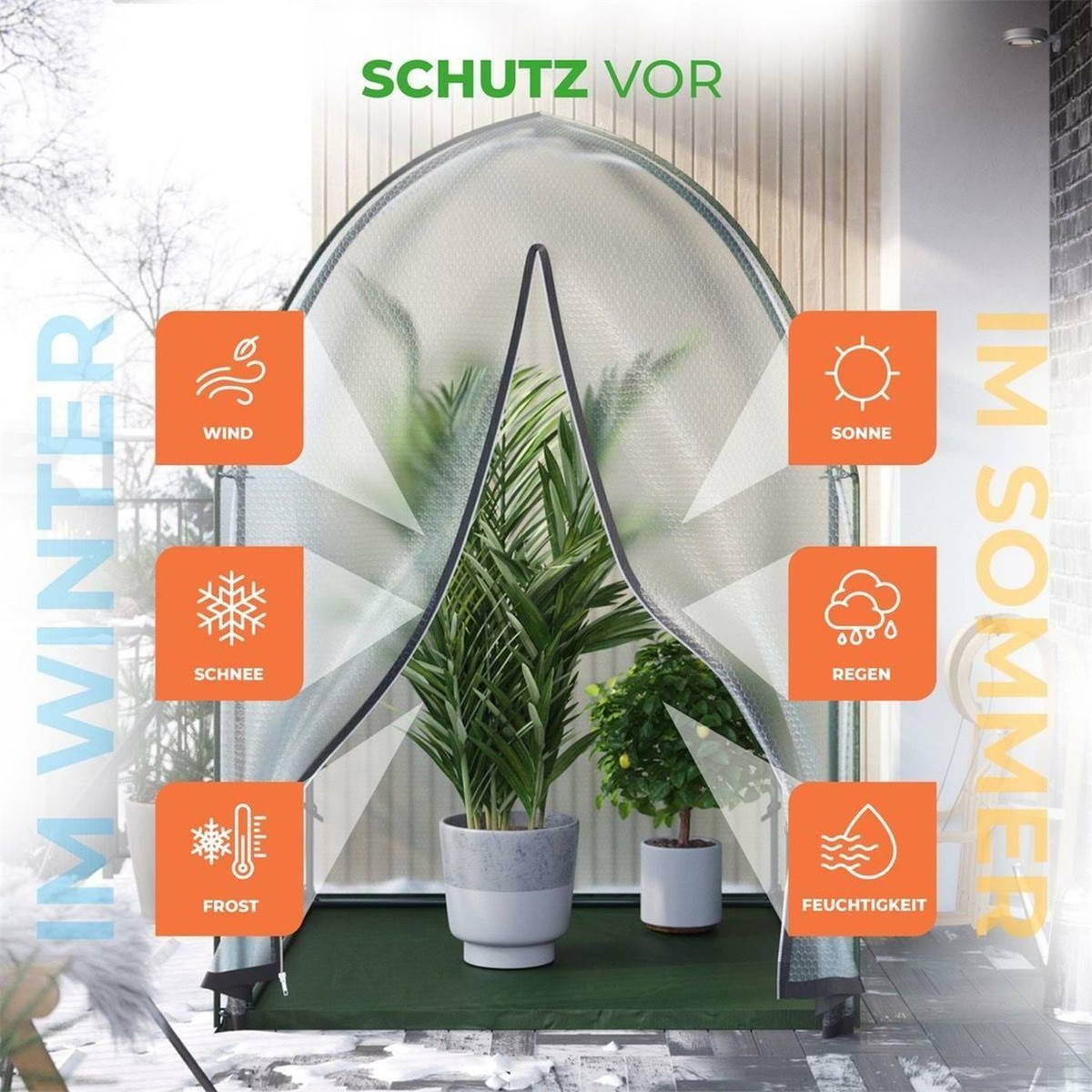 Generisch Thermo Topfschutz Pflanzen Winter, Frosts Produktbild-Vorschau 6