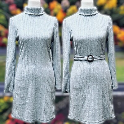 sachin and babi light blue dress Grey Sweater Dresses