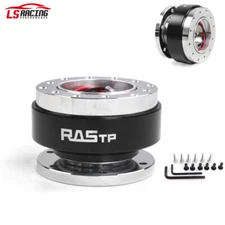 Black Universal Car Steering Wheel Quick Release Hub Adapter Snap Off Boss Kit