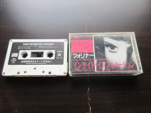 Foreigner Inside Information Japan Promo only Cassette Tape PSC-152 Lou Gramm - Picture 2 of 6