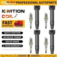 4 Ignition Coil + 4 Spark Plug For Dodge Jeep Compass 2.0L 2.4L UF557 4606824AB