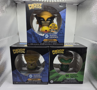 Dorbz DC Super Heroes Hawkgirl Hawkman Green Lantern Hot Topic Exclusive