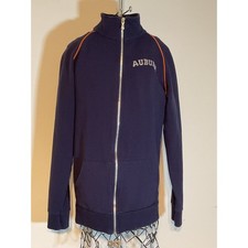 Retro Brand Auburn Tigers Rhinestone Full Zip Track Jacket Navy Blue Large