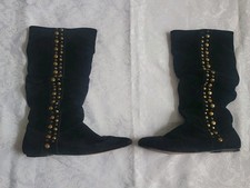 Suede Boots Knee High