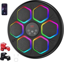 Music Boxing Machine, Smart Bluetooth Boxing Machine for Adults & Kids with 2 Bo