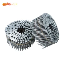 3600Pcs 15Deg  2-1/4" x 0.092" Collated Wire Coil Ring Shank Siding Nails