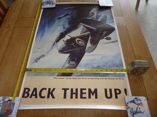 WW2 WORLD WAR II 7 x REPRODUCTION PROPAGANDA ROLLED POSTERS TELEGRAPH HMSO *READ - Picture 9 of 10