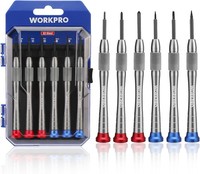 Workpro Mini Schrauben-Zieher Set 6-Teilig, Feinmechaniker, Schrauben-Dreher