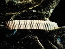 Vintage Godfrey Carter Sterling Silver Woven Mesh Bangle Bracelet 925 Signed GC
