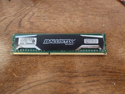 1 x Crucial Ballistix Sport 8GB DDR3L 1600 PC3L-12800 RAM BLS8G3D1609DS1S00