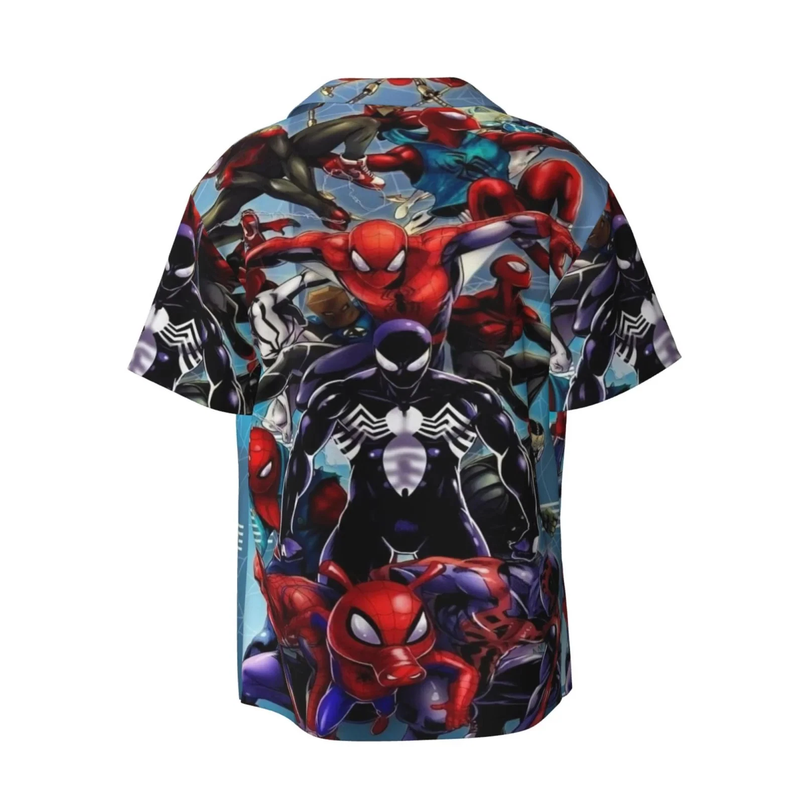 Disney Marvel Spider Man Assemble Aloha Hawaiian Shirt