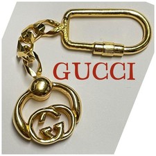 GUCCI Interlocking G Charm Keychain