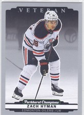 2022/23 PARKHURST CHAMPIONS..ZACH HYMAN..SILVER PARALLEL..# 112..OILERS