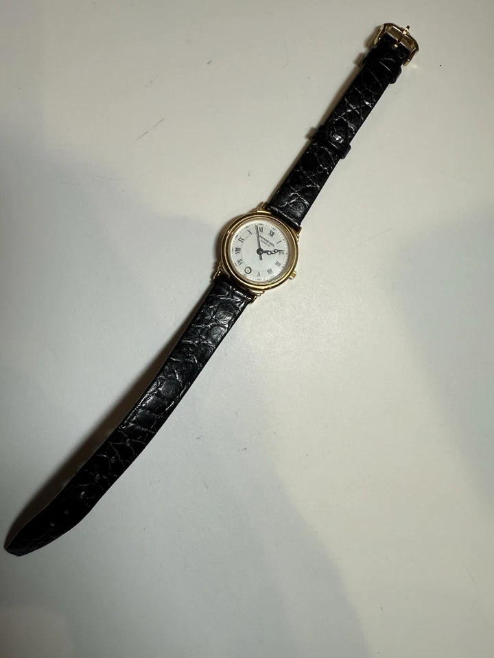 Raymond Weil Geneve 5531 Gold Plated Quartz Elegant Dress Strap Watch - image 2 of 4