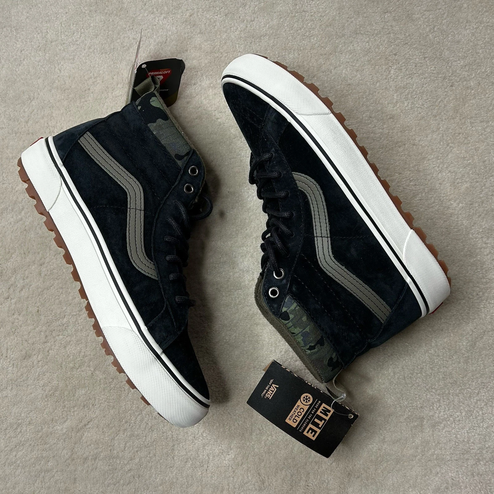 Scarpe Vans MTE Sk8 Hi impermeabili isolate uomo 9 5 nere sneaker