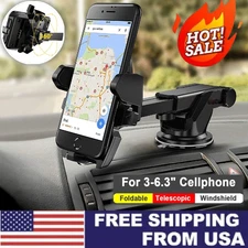 360° Mount Holder Car Stand Windshield For Mobile Cell Phone GPS Universal US