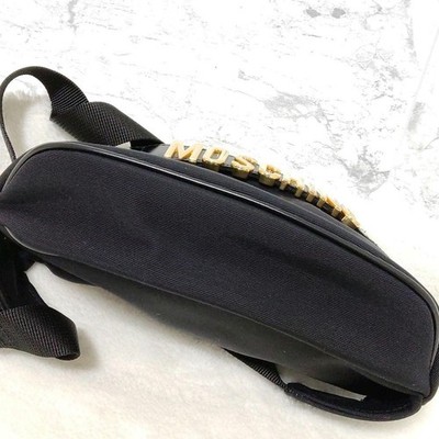 MOSCHINO Nylon Canvas Waist Pouch Fanny Pack Bum Bag Black | eBay