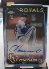 2024 Topps Chrome - Rookie Autographs Anthony Veneziano #RA-AV Refractor /499...