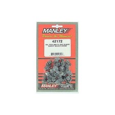 Manley Engine Oil Pan Bolt Set 42172; Hex Flange Black Oxide Steel for BBC