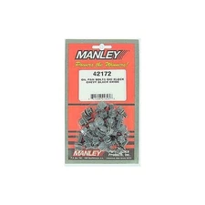 Manley Engine Oil Pan Bolt Set 42172; Hex Flange Black Oxide Steel for BBC