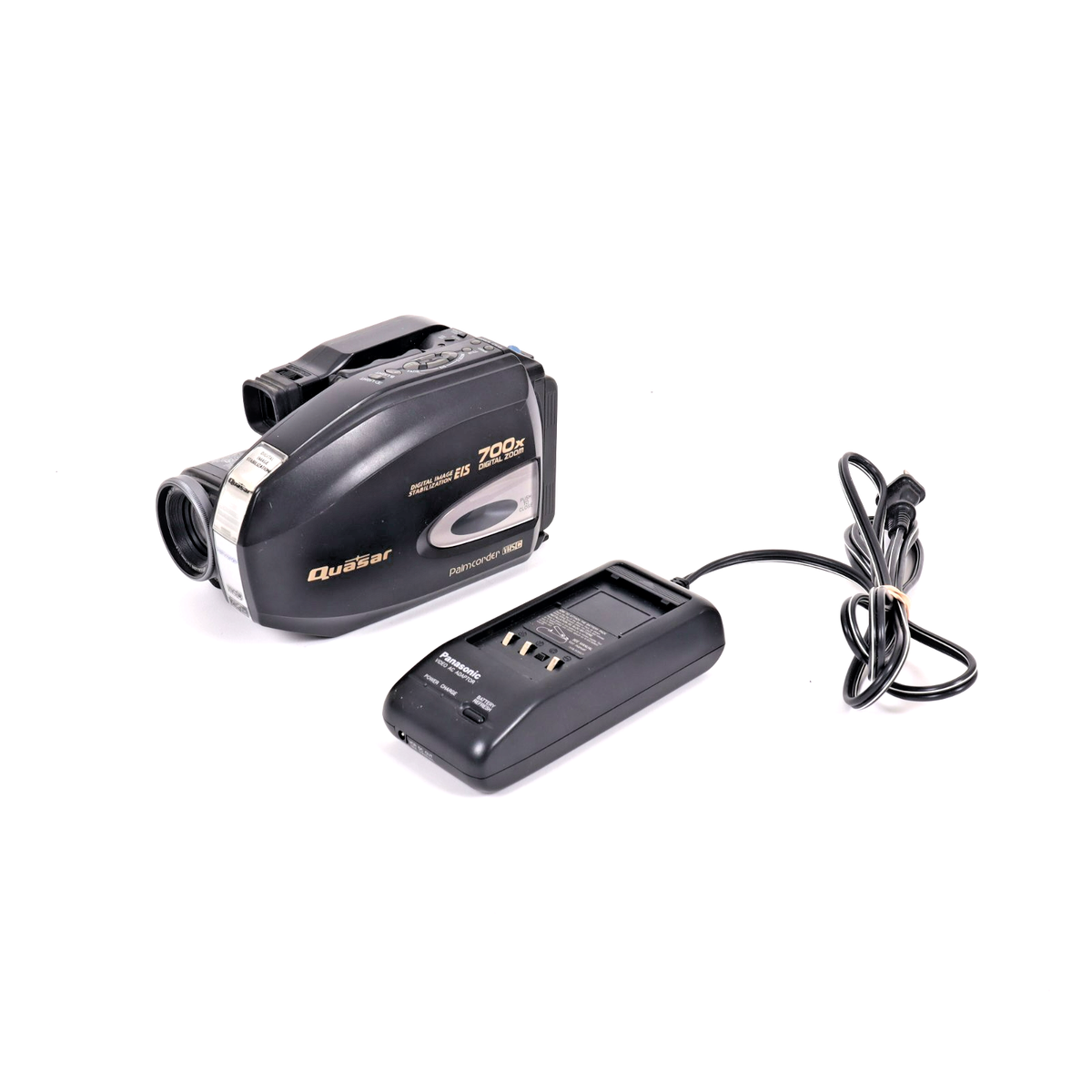 Quasar VM-D52 VHS-C Palmcorder 700x Zoom w/ Battery/Charger - 401