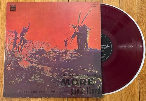 PINK FLOYD More Soundtrack japanese RED colored vinyl LP 1971 EMI/Odeon OP-80165