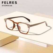 Men Women Anti Blue Light Square Eyeglasses Personality Clear Lens Glasses New