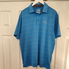Under Armour Loose Fit Heat Gear Performance SS Golf Polo Shirt Men's Size XL