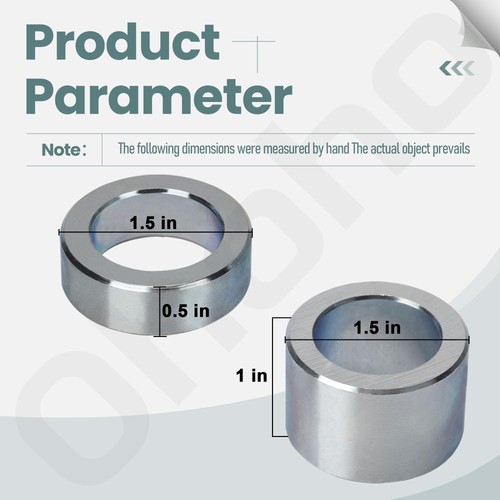 Ohoho 502120 Mower Height Spacers Kit Compatible with Land Pride, Bush silver - Afbeelding 2 van 7