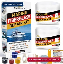 Marine Fiberglass Repair Kit for Boats, Gel Coat Repair Kit for Boat Color Match