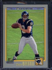 DREW BREES 2001 Topps Football Rookie Card RC #328. rookie card picture