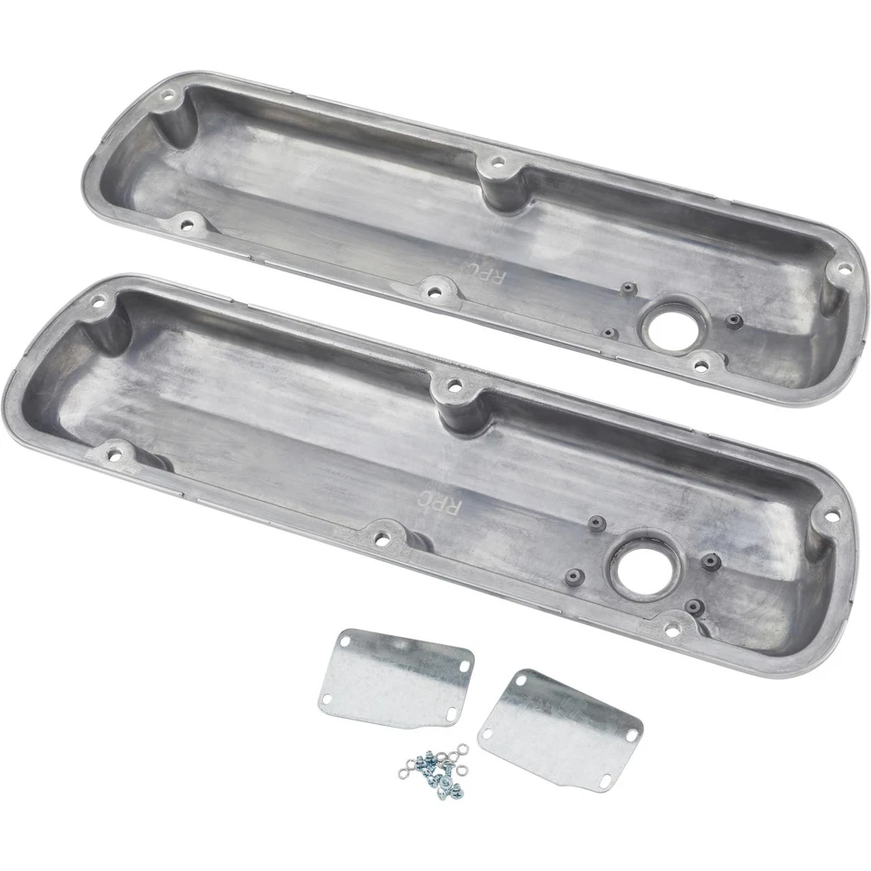 Cubiertas de válvula con aletas Nostalgia, se adapta a bloque pequeño Ford Foto 4 de 4