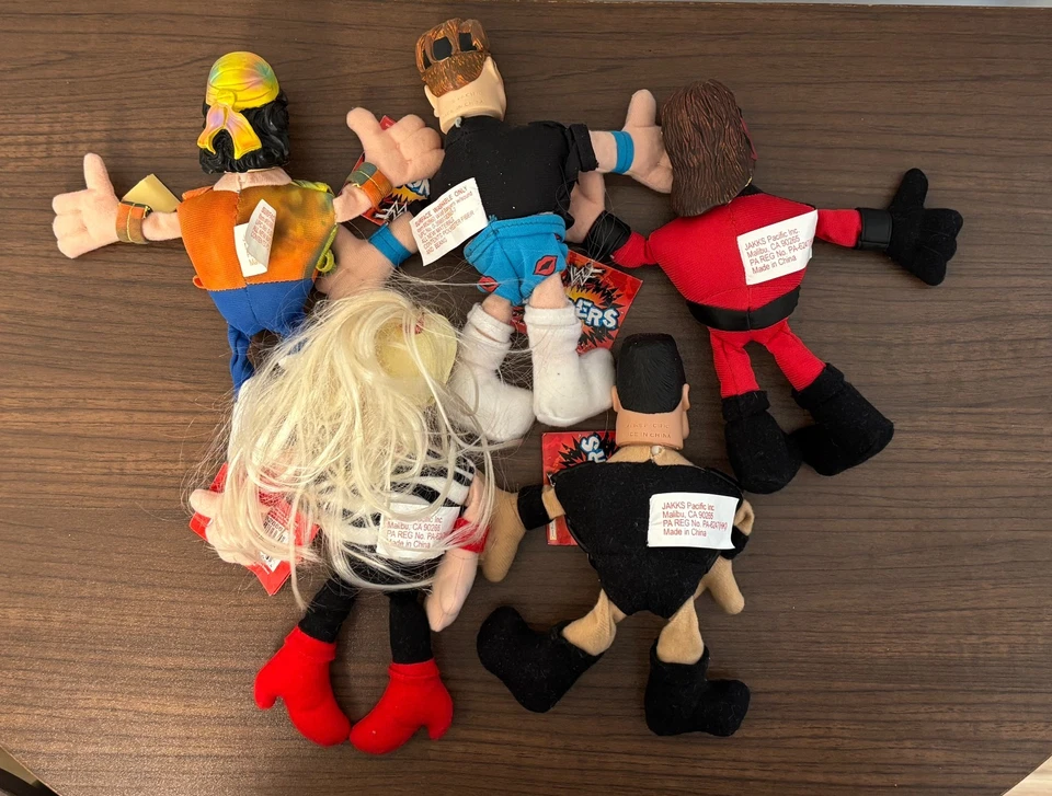 Vintage WWF Attitude Era – LOT of 5 Bangers – Sable, Dude Love, Gunn, Kane, Rock - Image 2 of 2