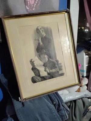 Pencil Signed/Numbered 269/300 JOSEPH HIRSCH Lithograph STRICTLY FOR THE RECORD