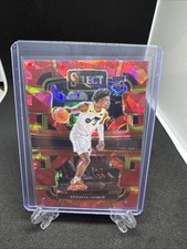2023-24 Panini Select Keyonte George #75 Red Cracked Ice Prizm Utah Jazz