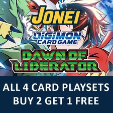 Digimon - Dawn of Liberator - EX11 English - All 4x Single Card Playset