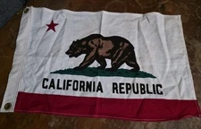 Vintage 1950s California Republic State Boat Flag